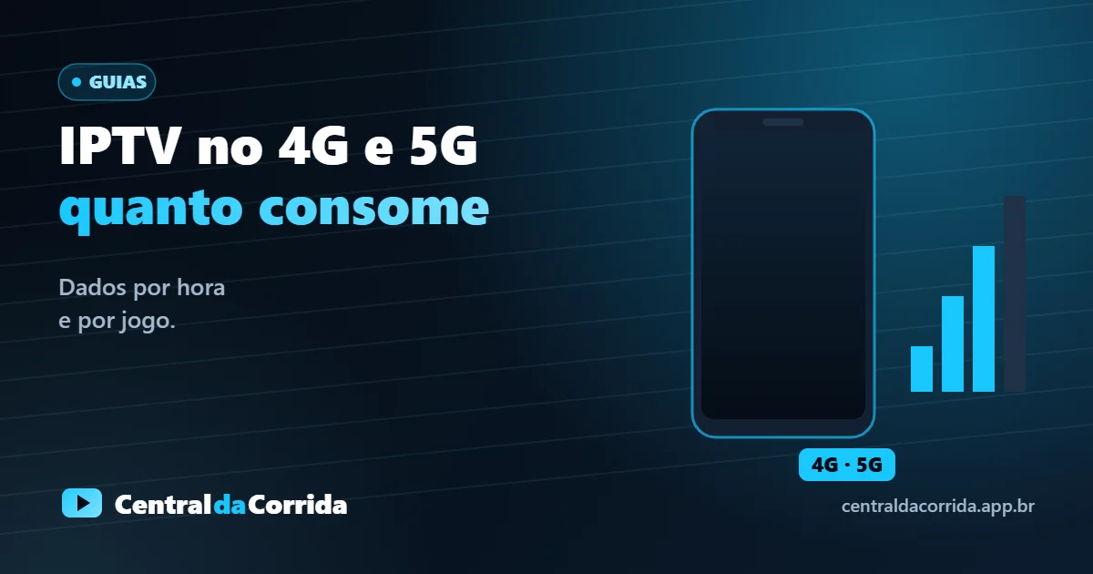 IPTV pelo 4G e 5G: quanto consome de internet por hora e por jogo