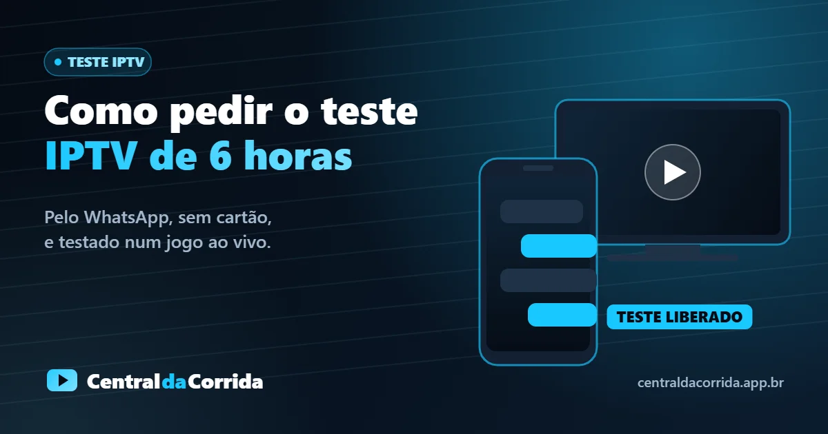 Como pedir o teste IPTV de 6 horas pelo WhatsApp e aproveitar cada minuto